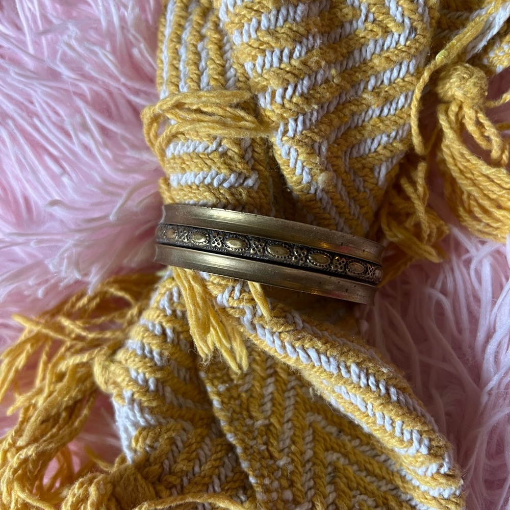 Brass bracelet cuff
